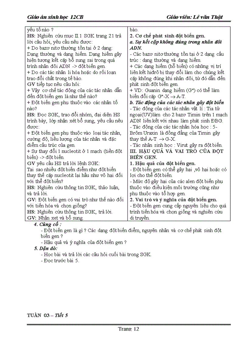 image for page Giao an sinh hoc 12 năm 2009 2010