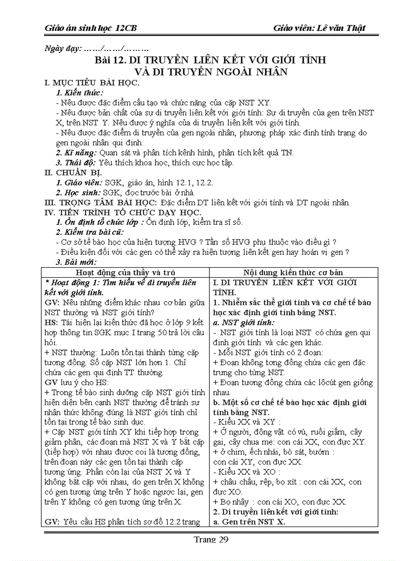 image for page Giao an sinh hoc 12 năm 2009 2010