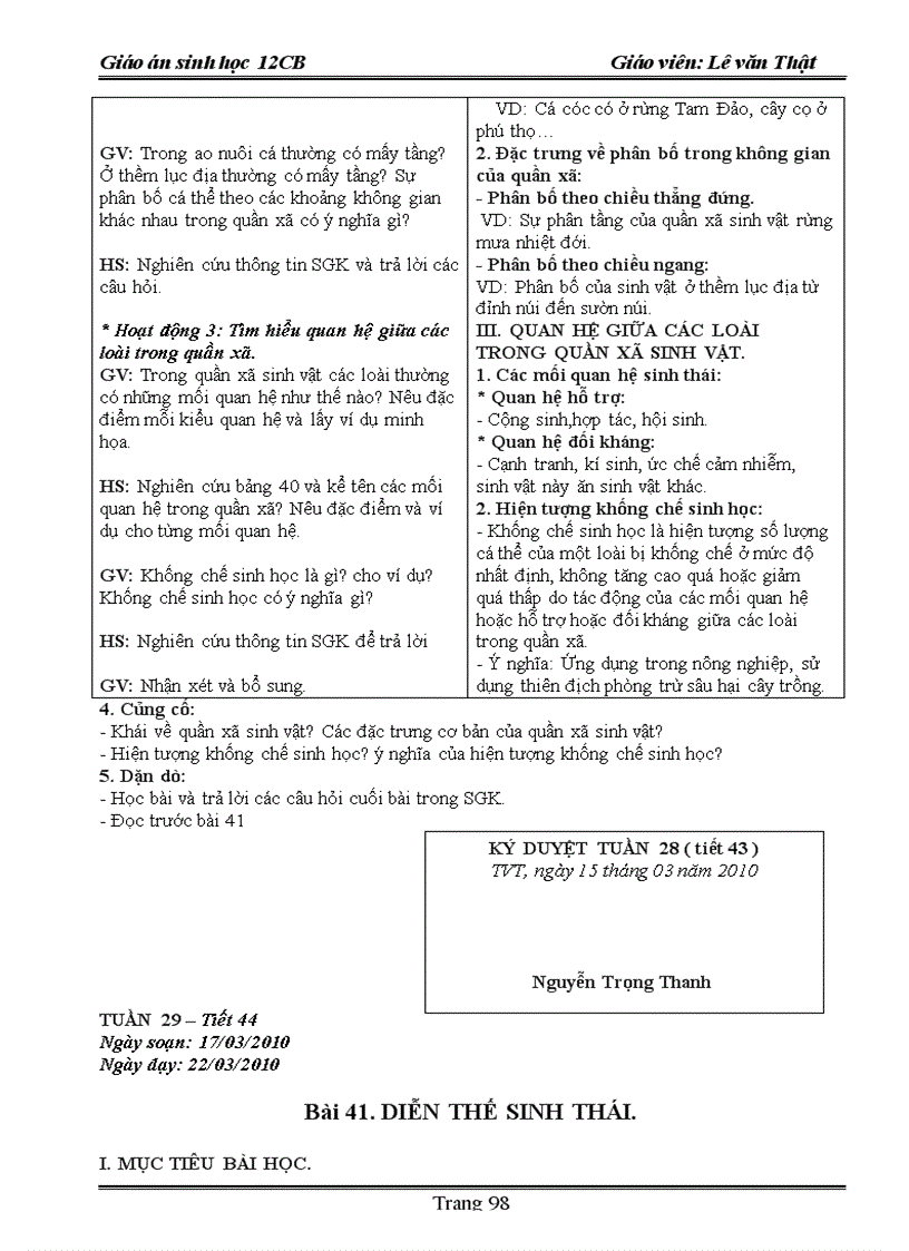 image for page Giao an sinh hoc 12 năm 2009 2010