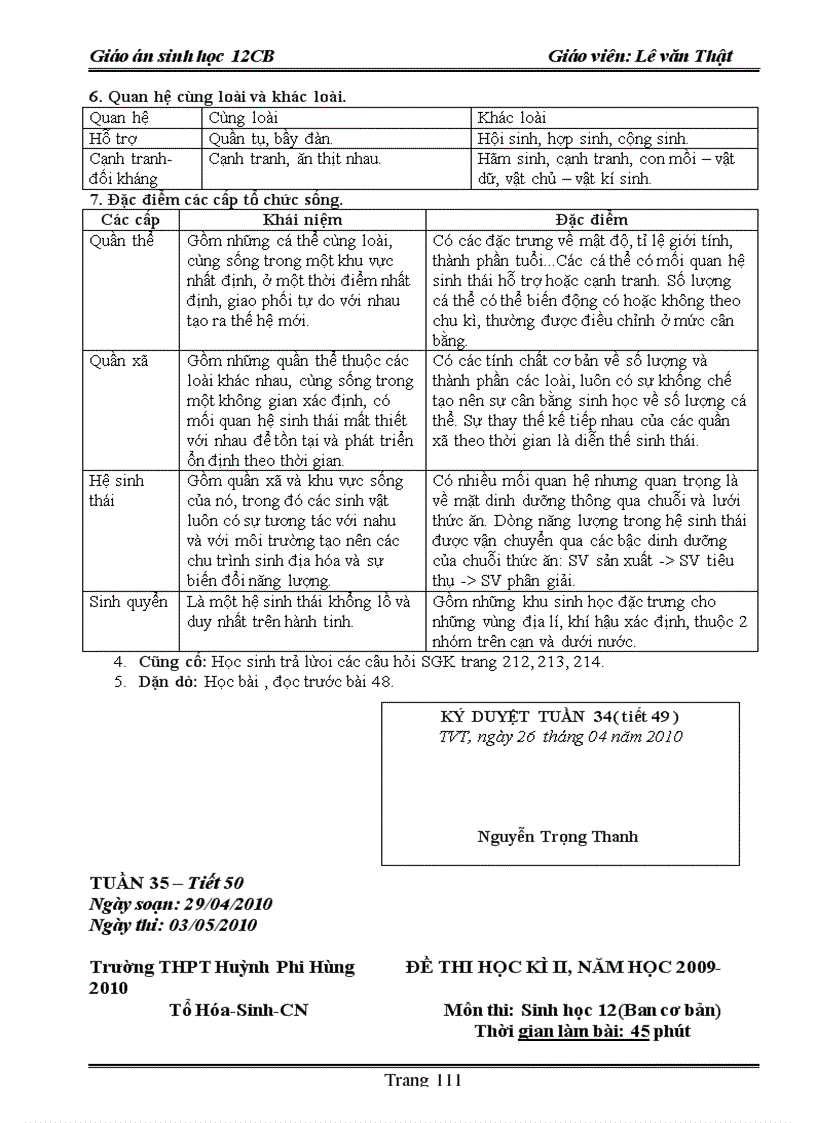 image for page Giao an sinh hoc 12 năm 2009 2010