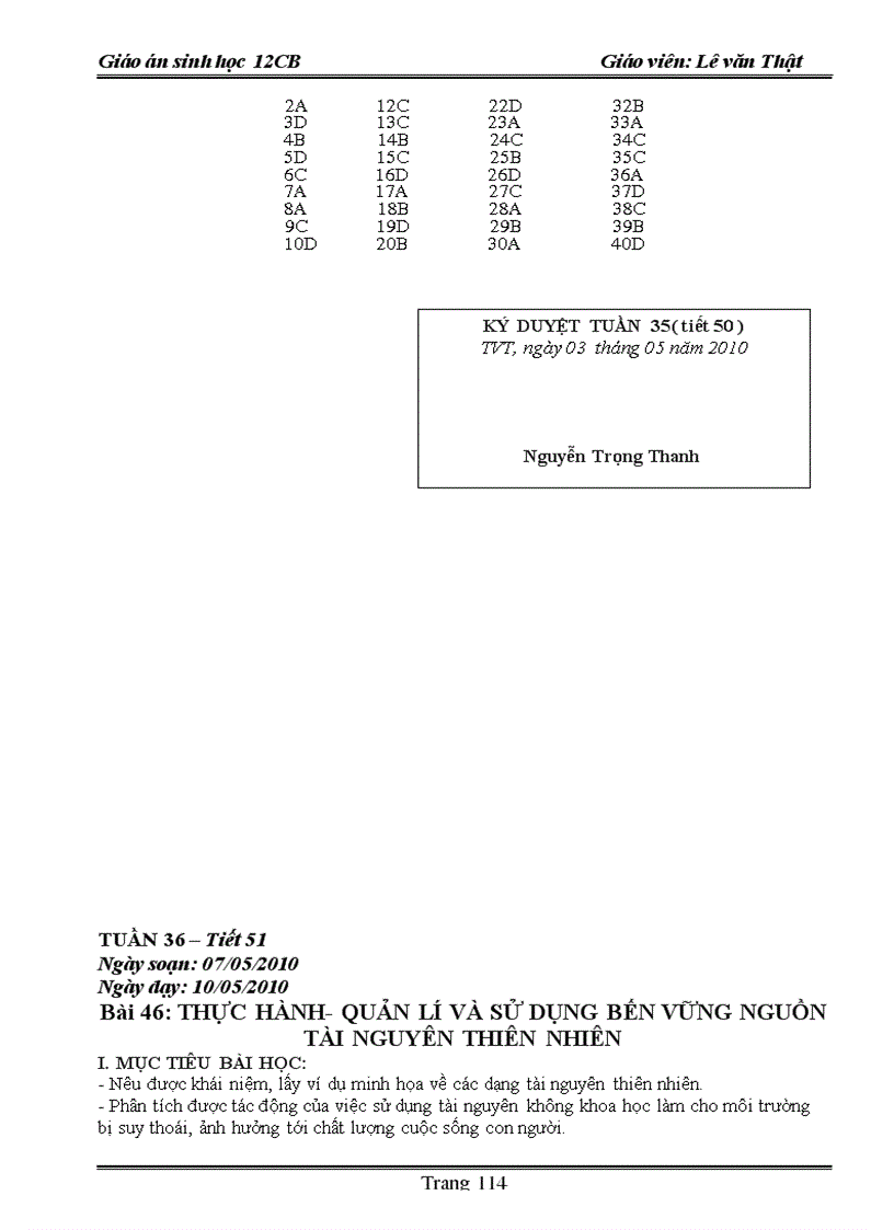 image for page Giao an sinh hoc 12 năm 2009 2010
