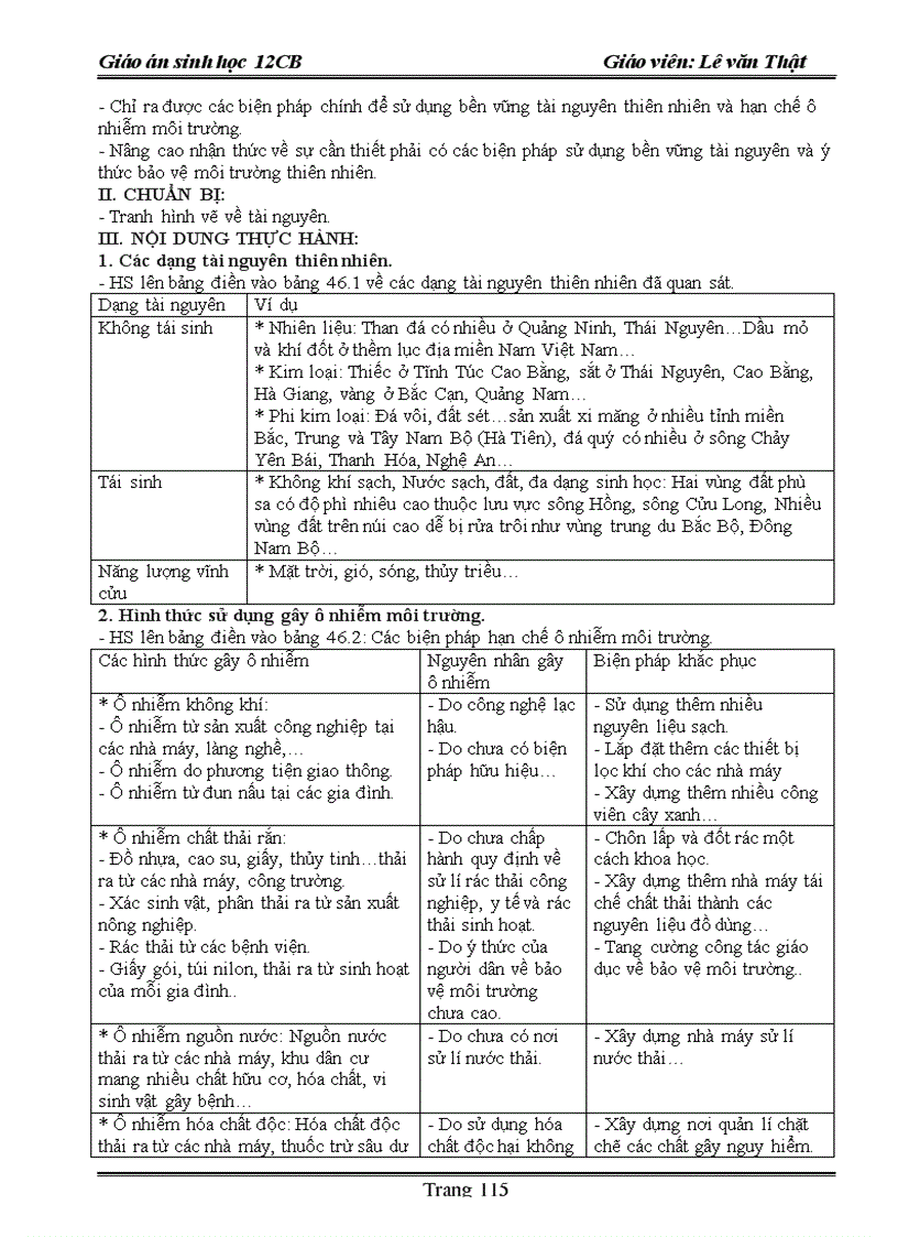 image for page Giao an sinh hoc 12 năm 2009 2010