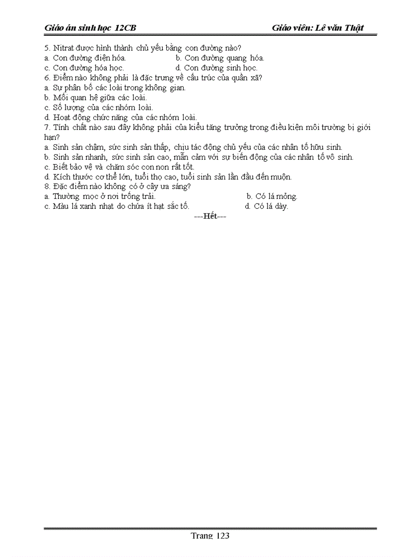 image for page Giao an sinh hoc 12 năm 2009 2010