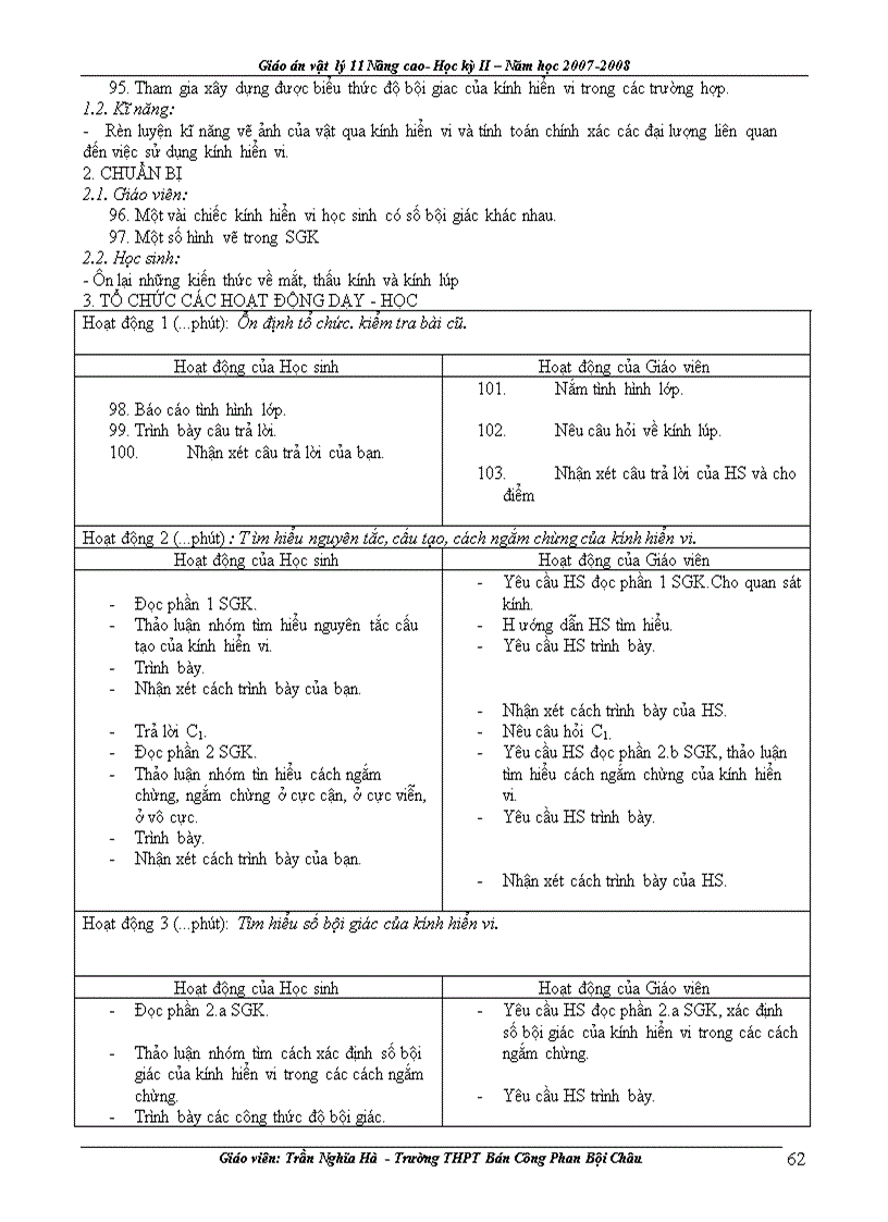 image for page Giáo án vật lý 11 nâng cao HKII