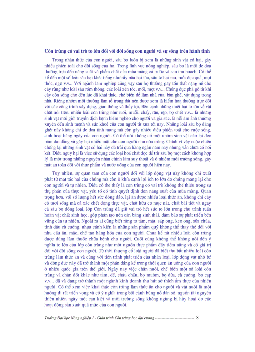 image for page Giáo trình côn trùng học