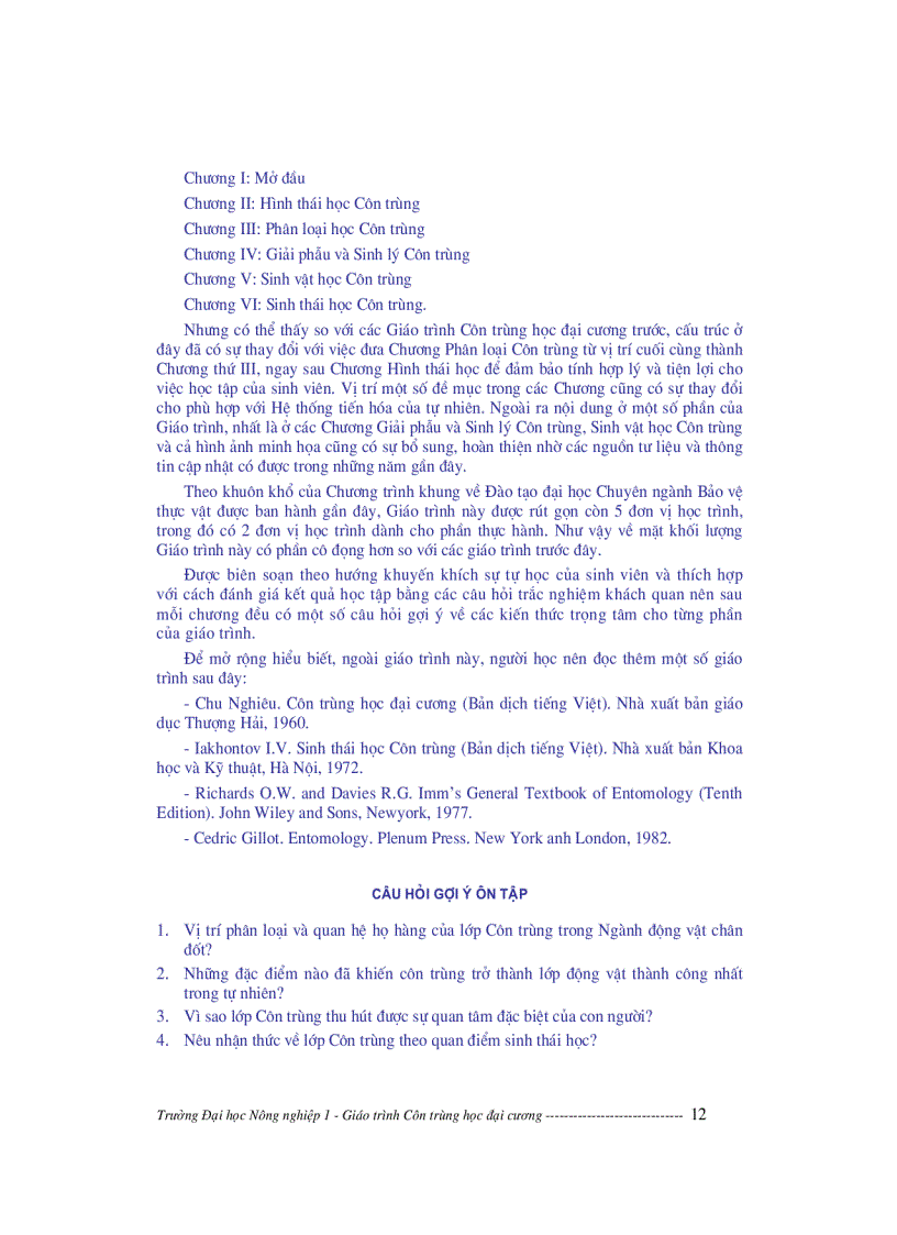 image for page Giáo trình côn trùng học