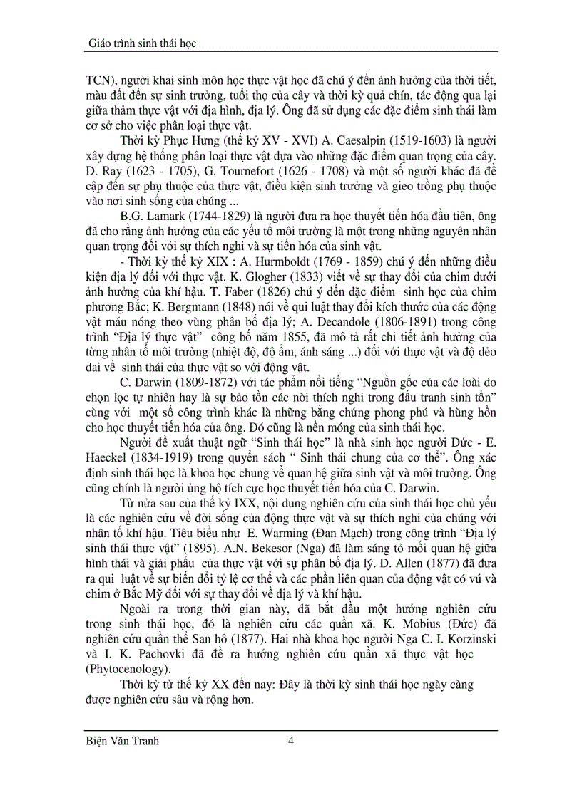 image for page Giáo trình sinh thái học