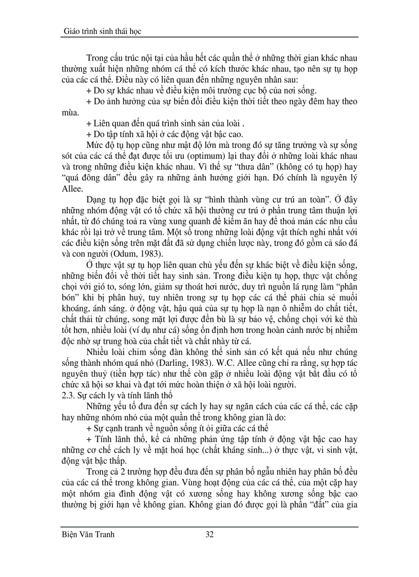 image for page Giáo trình sinh thái học