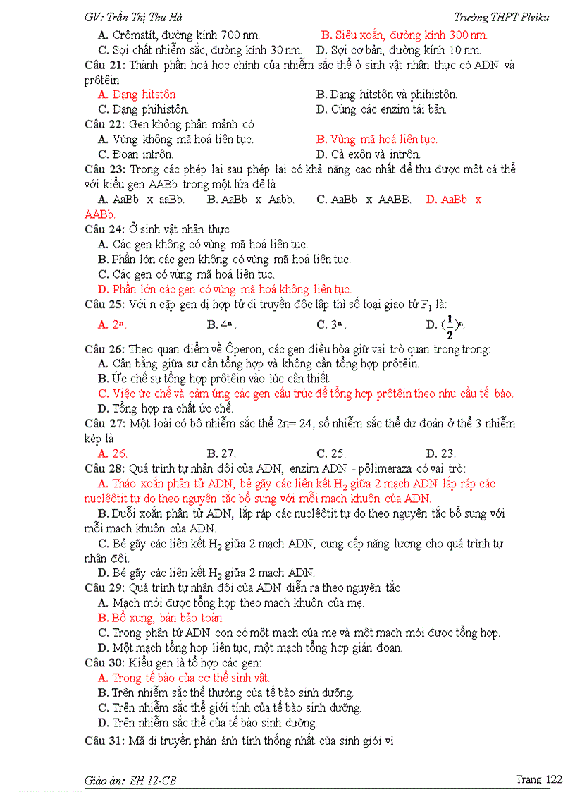 image for page Giáo án Sinh 12 CB 1