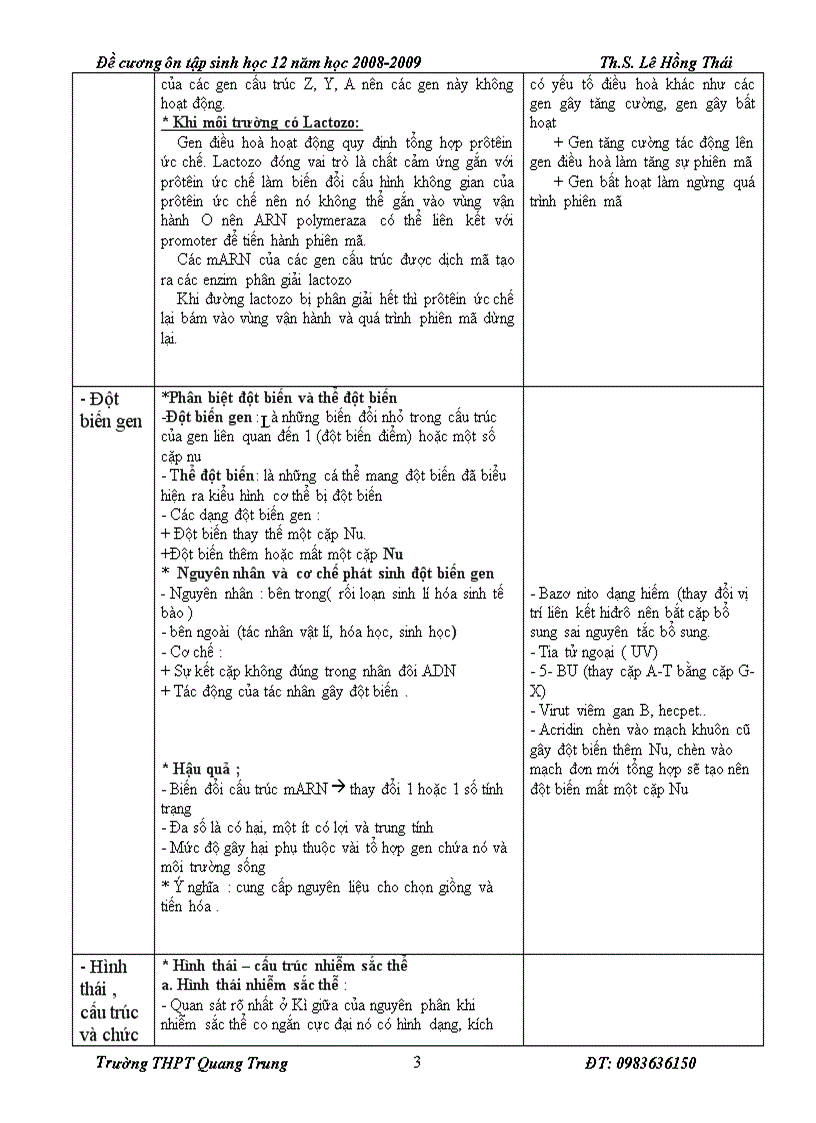 image for page Hệ thống hoá kiến thức sinh học 12