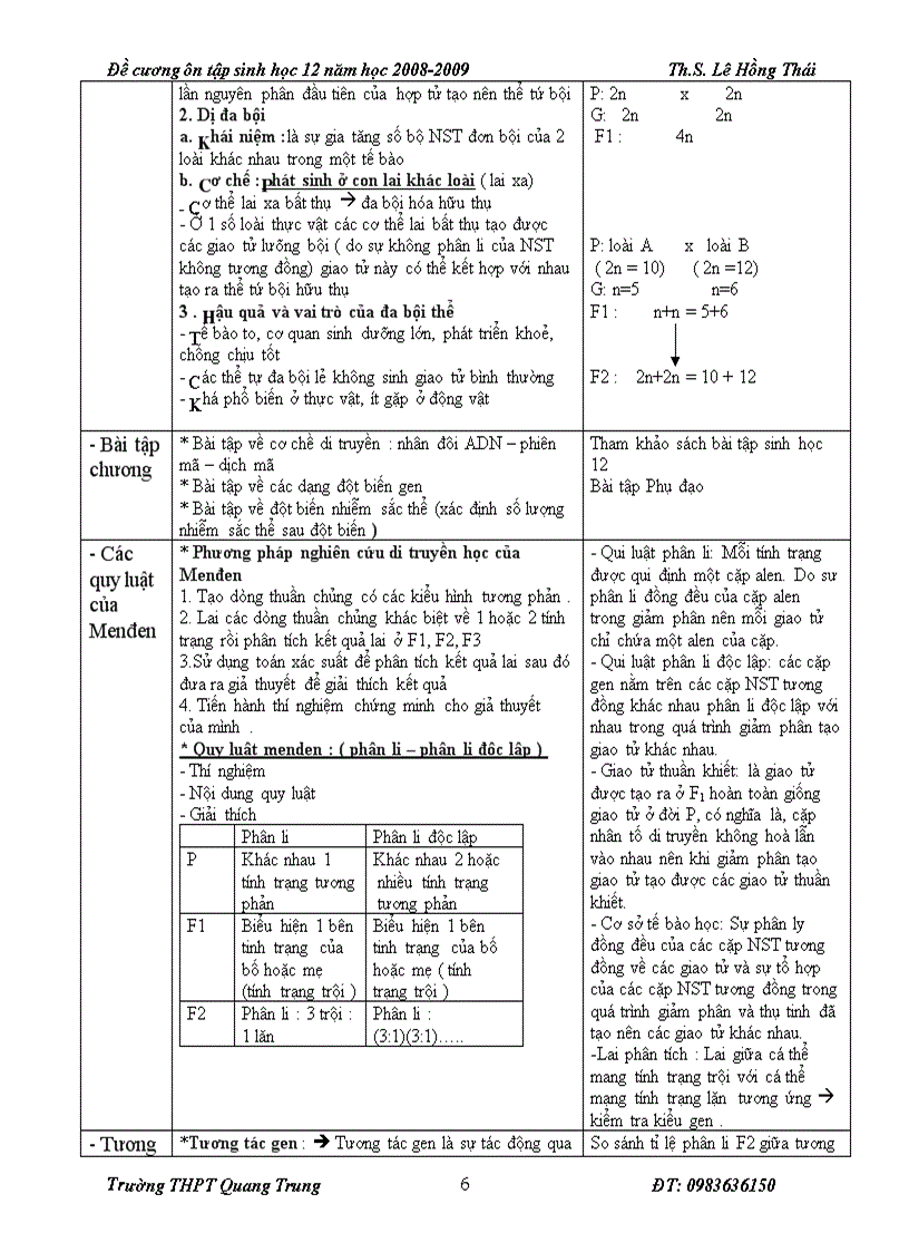 image for page Hệ thống hoá kiến thức sinh học 12