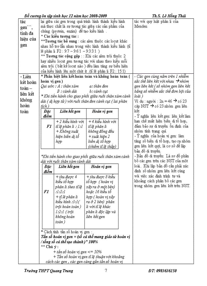 image for page Hệ thống hoá kiến thức sinh học 12