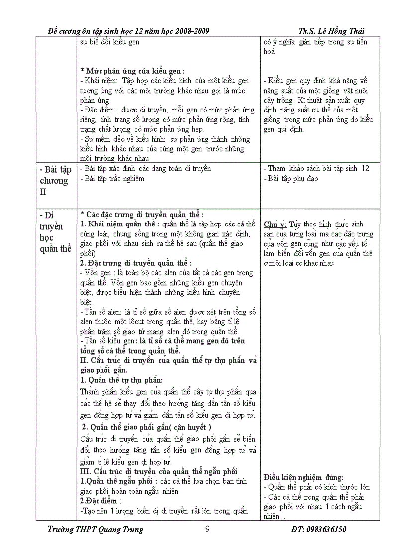 image for page Hệ thống hoá kiến thức sinh học 12
