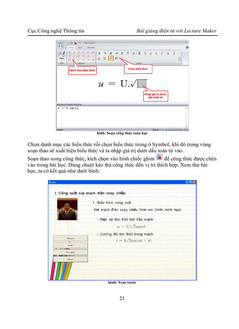 image for page Hướng dẫn sử dụng phần mềm Leture Maker