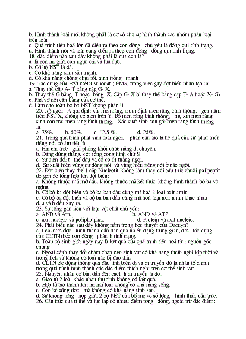 image for page Một số đề thi thử đại học môn sinh học