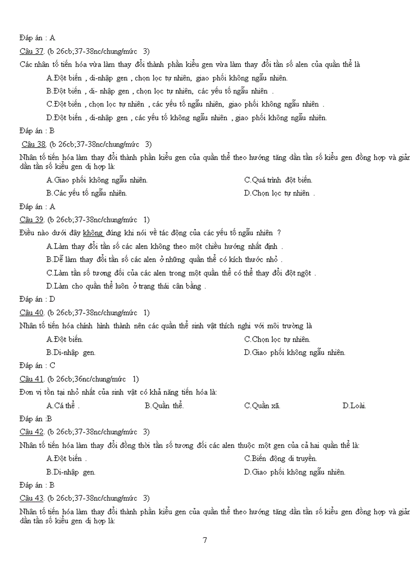 image for page Ngân hàng câu hỏi Ôn thi tốt nghiệp Sinh học Học kì II