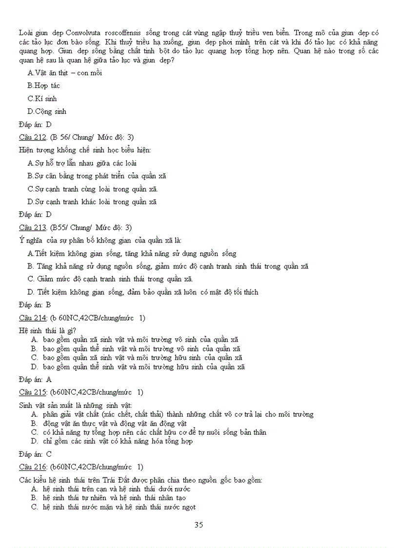 image for page Ngân hàng câu hỏi Ôn thi tốt nghiệp Sinh học Học kì II