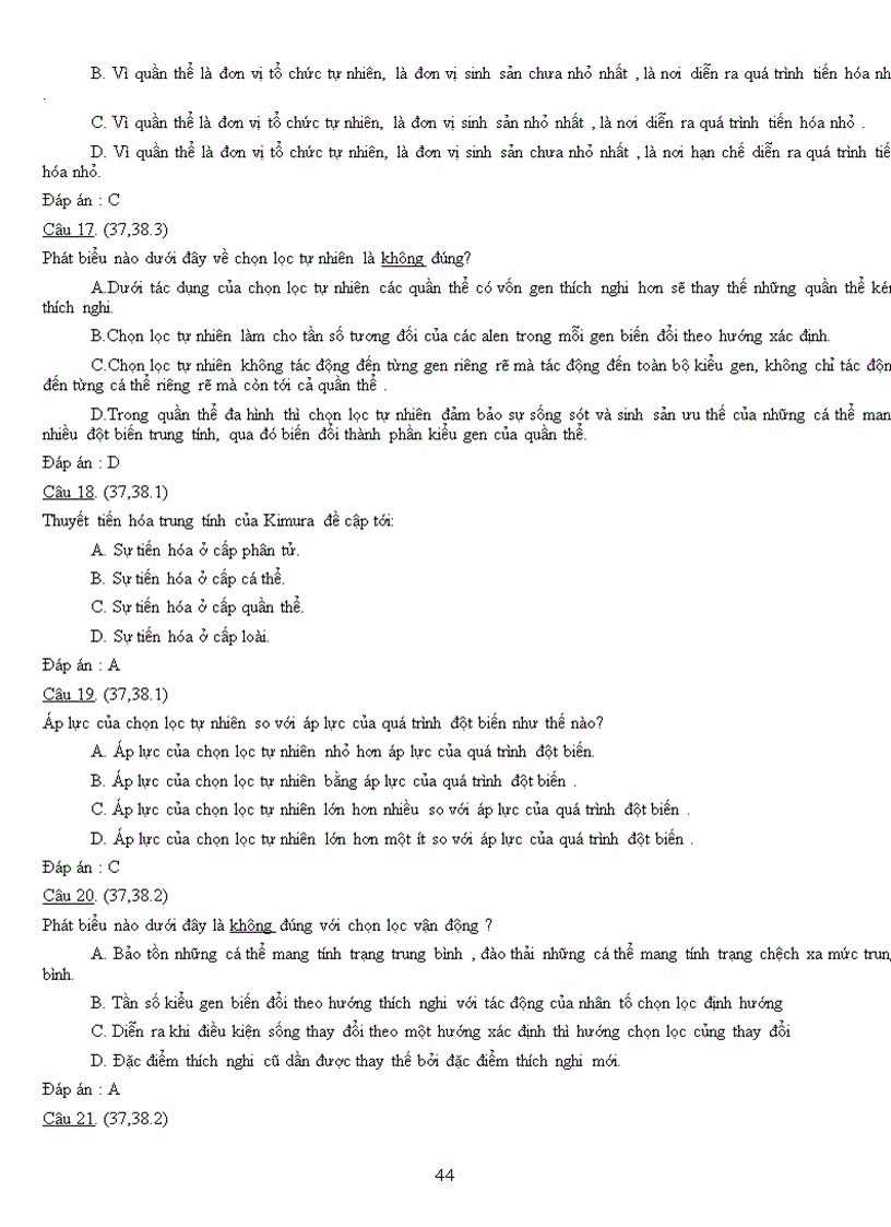 image for page Ngân hàng câu hỏi Ôn thi tốt nghiệp Sinh học Học kì II