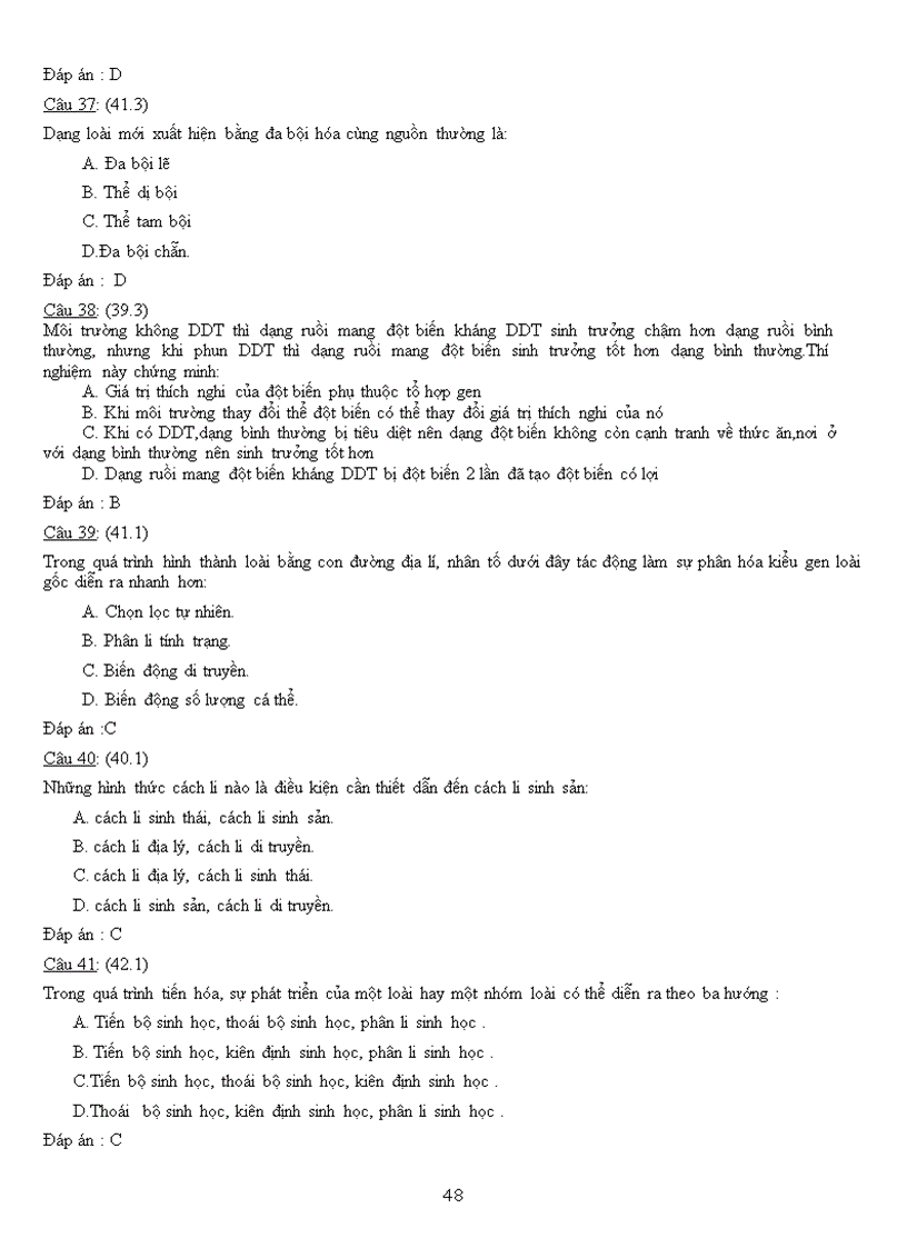 image for page Ngân hàng câu hỏi Ôn thi tốt nghiệp Sinh học Học kì II