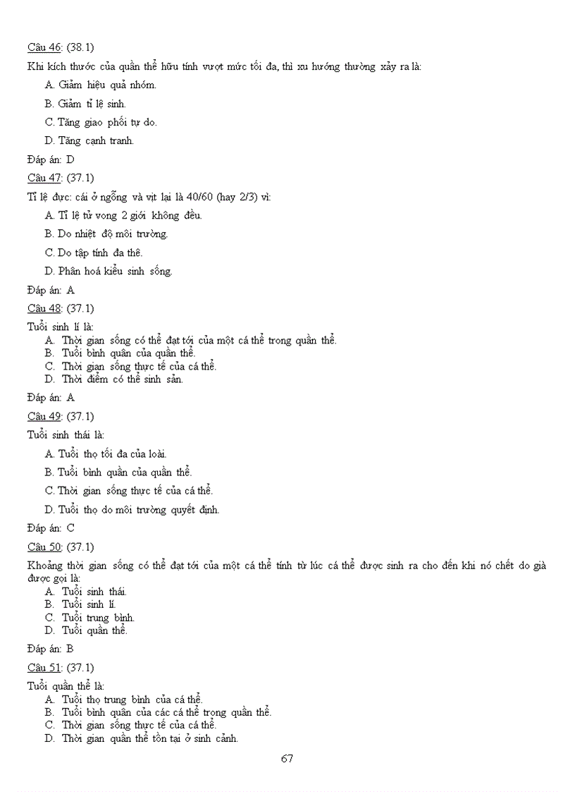 image for page Ngân hàng câu hỏi Ôn thi tốt nghiệp Sinh học Học kì II