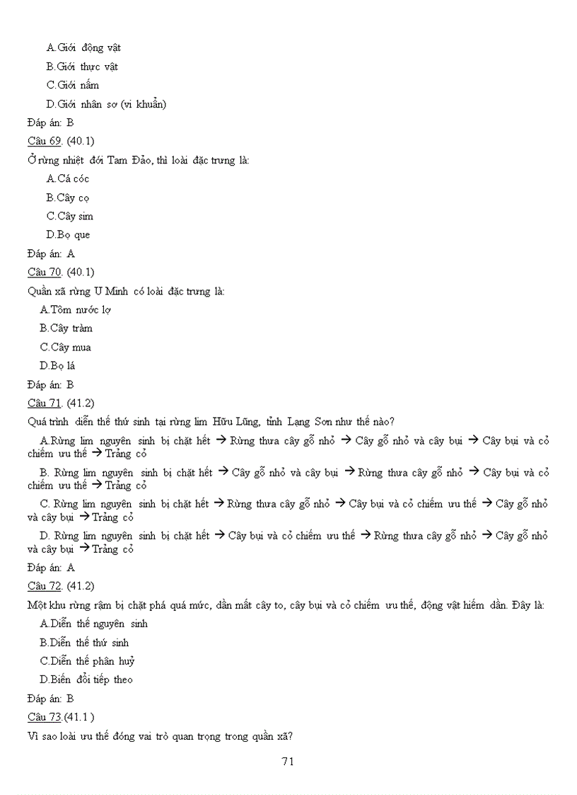 image for page Ngân hàng câu hỏi Ôn thi tốt nghiệp Sinh học Học kì II