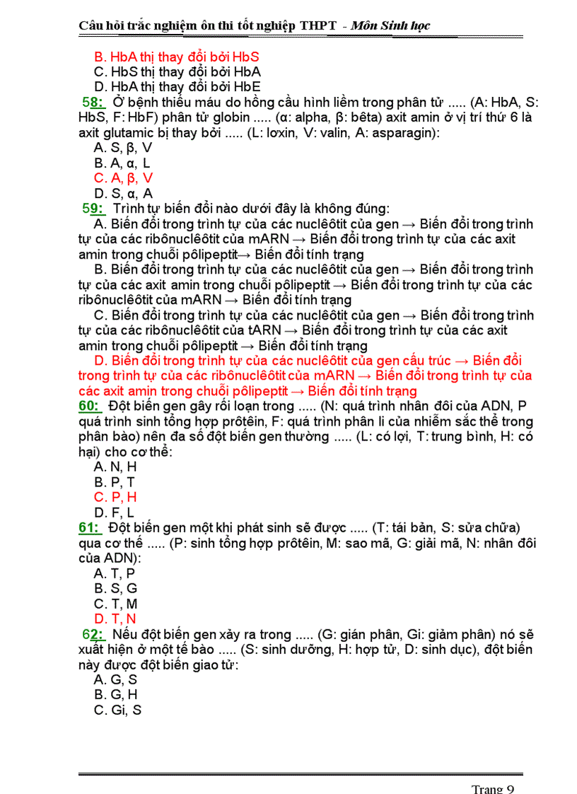 image for page Ngan hang de trac nghiam 12 Thi TN