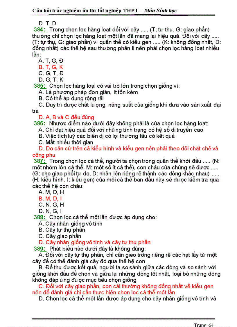 image for page Ngan hang de trac nghiam 12 Thi TN