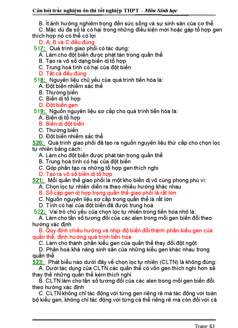 image for page Ngan hang de trac nghiam 12 Thi TN