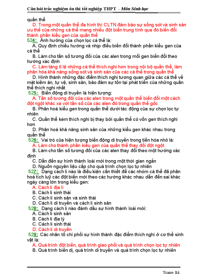 image for page Ngan hang de trac nghiam 12 Thi TN