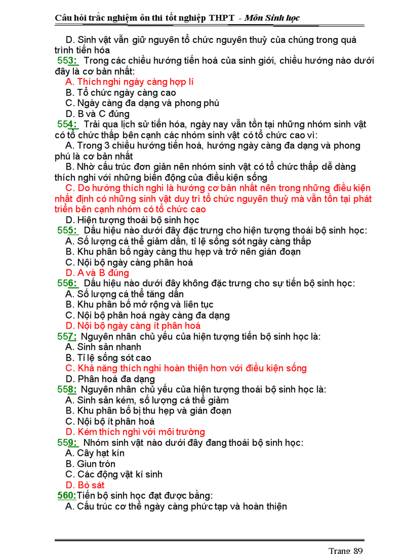 image for page Ngan hang de trac nghiam 12 Thi TN