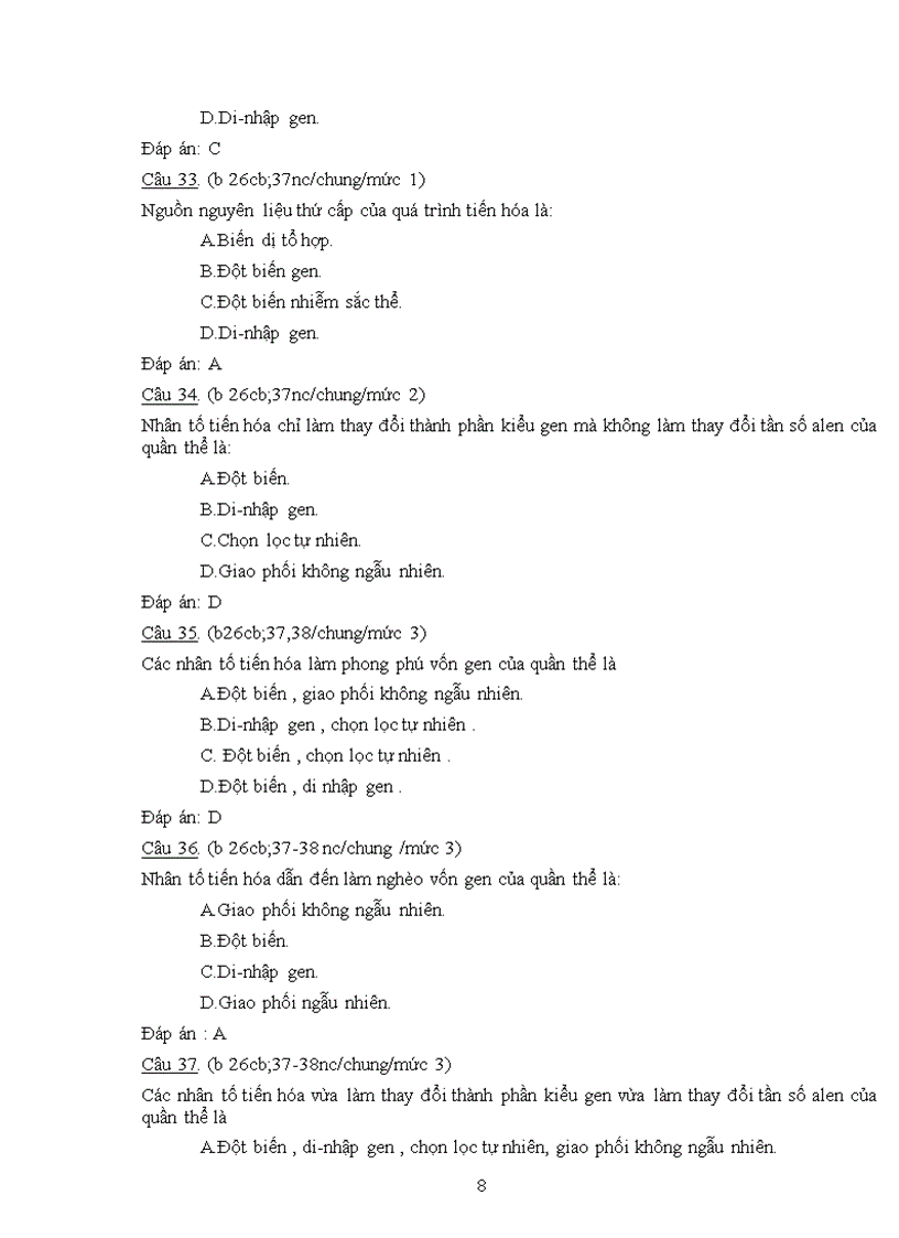 image for page Ôn thi môn Sinh 12 HK2