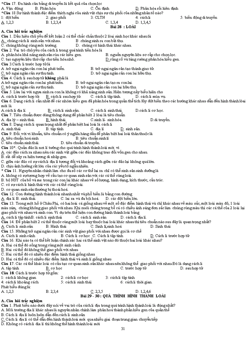 image for page Ôn thi tn thpt sinh học 2011