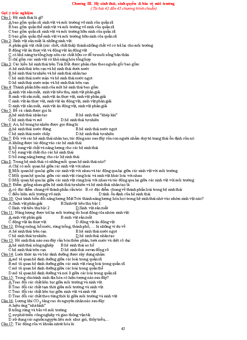 image for page Ôn thi tn thpt sinh học 2011