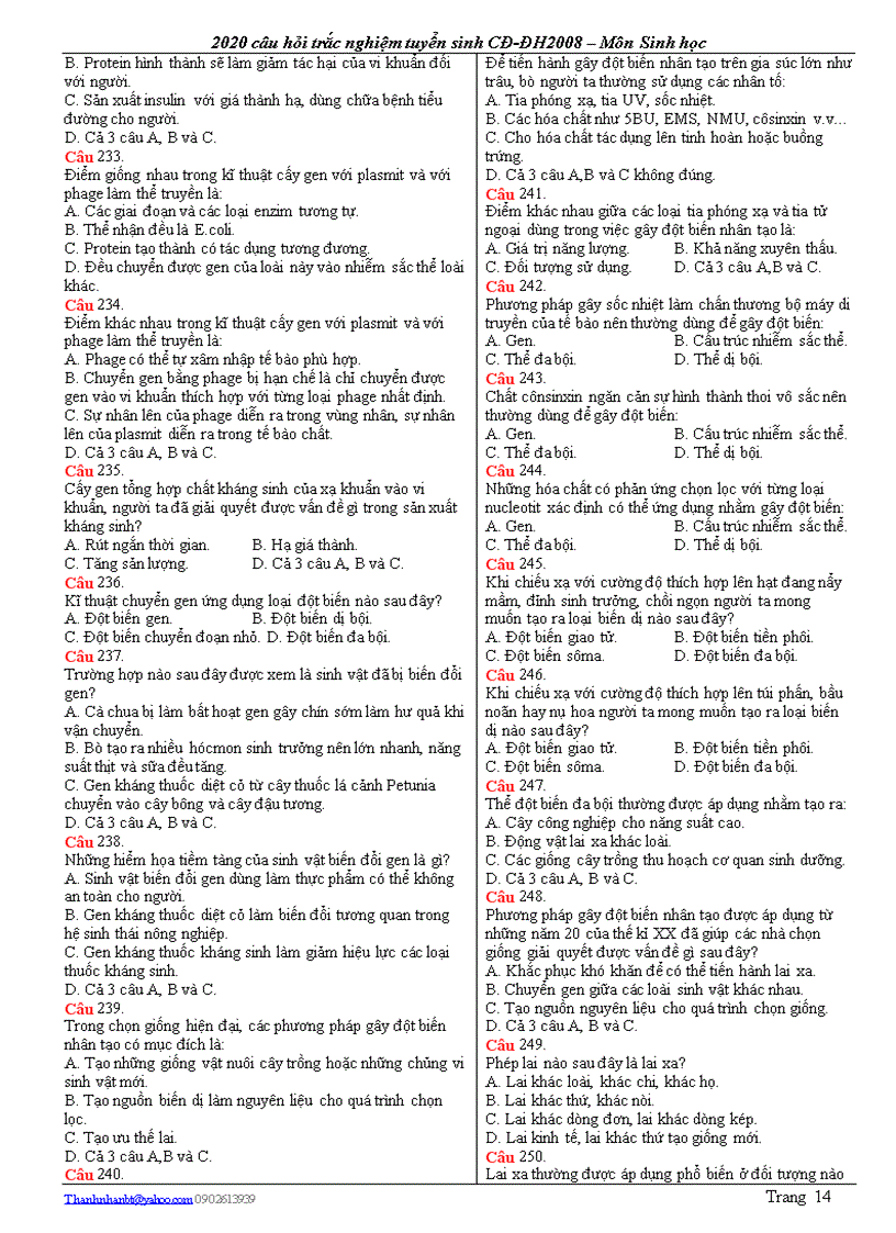 image for page On THi TNTHPT sinh 12 hay