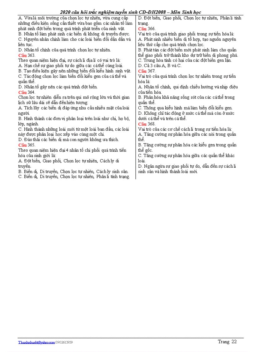 image for page On THi TNTHPT sinh 12 hay