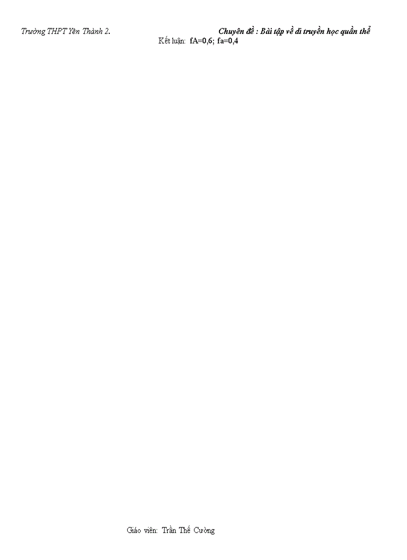 image for page Phương pháp giải bài tập di truyền học quần thể