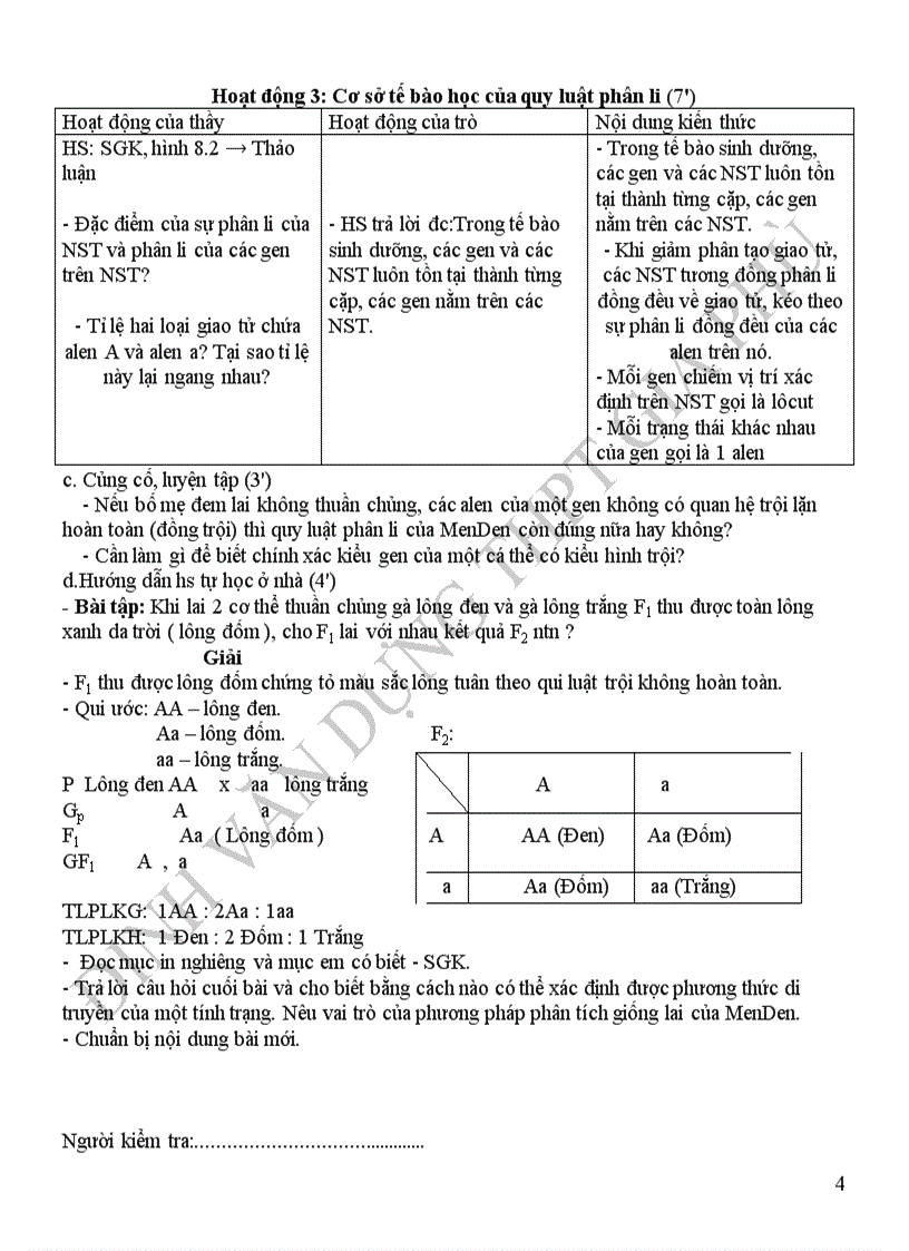 image for page Quy luật phân li