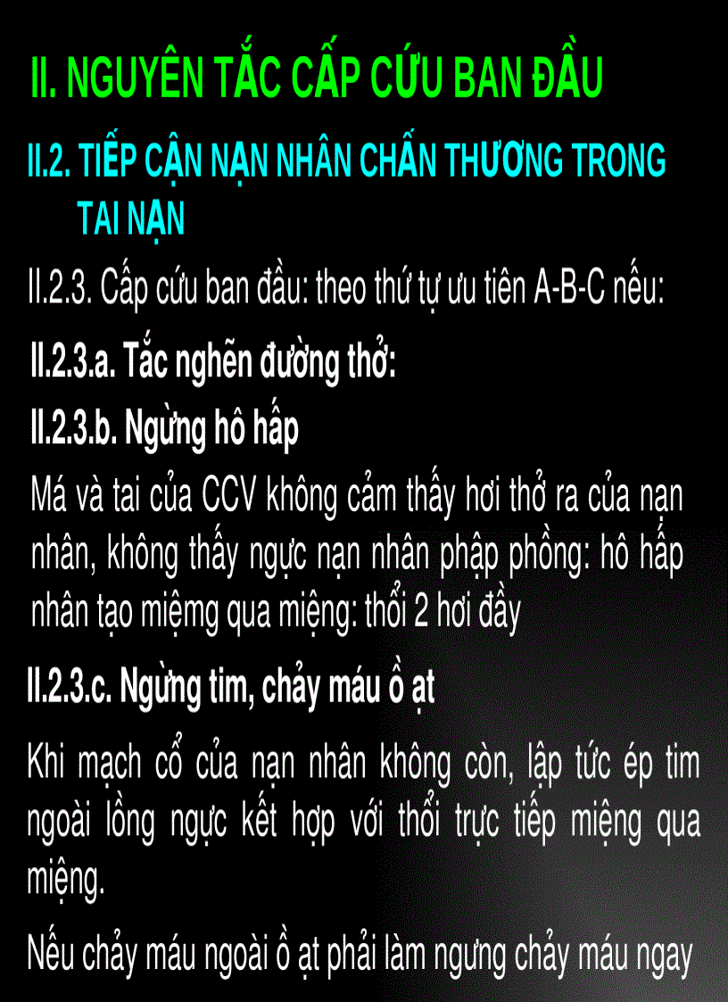 image for page Quy trình sơ cấp cứu