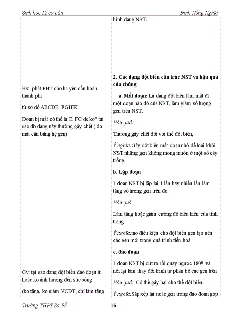 image for page Sinh 12 CB bai 5 7 Chuản KTKN
