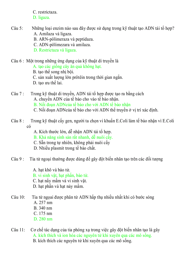 image for page Sinh 12 đề cương ôn thi tốt nghiệp