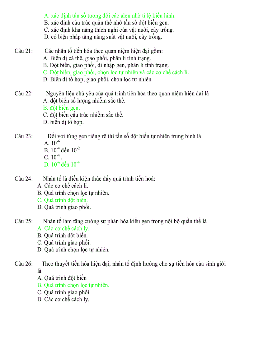 image for page Sinh 12 đề cương ôn thi tốt nghiệp