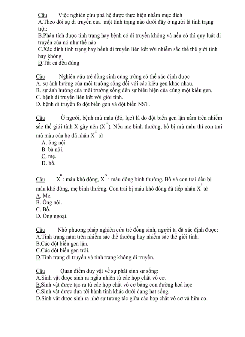 image for page Sinh 12 đề cương ôn thi tốt nghiệp