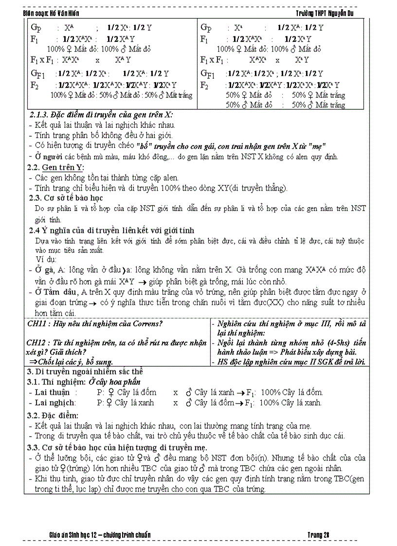 image for page Sinh học 12 Tuần 01 12 Cơ bản