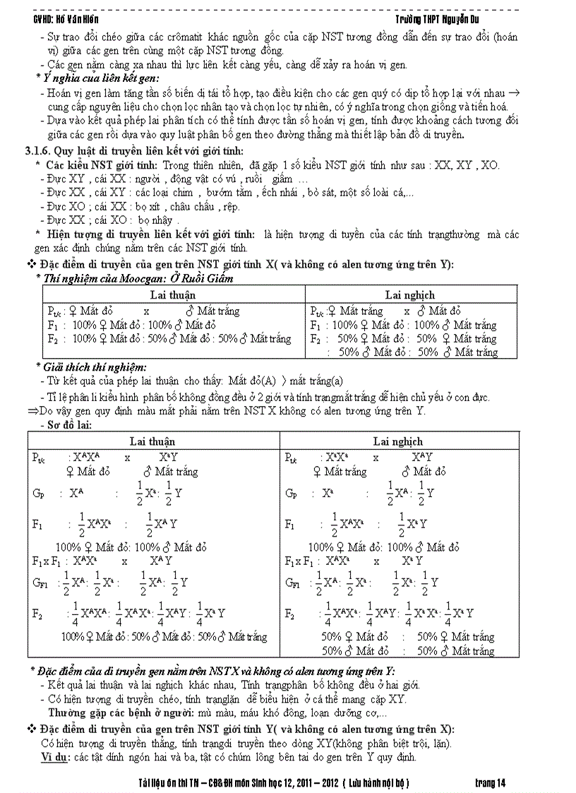 image for page Tai lieu on tap thi tnthpt đhcđ mon sinh 2011