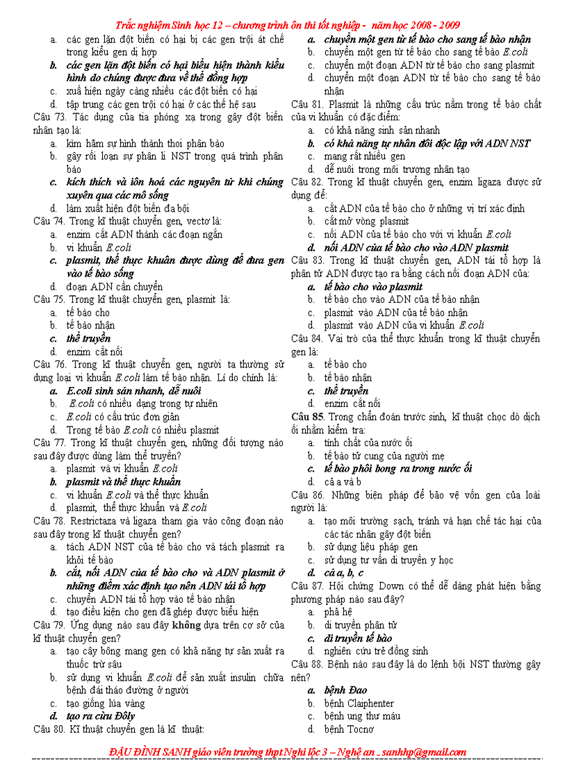 image for page Tai lieu on thi tot nghiep nam 2009