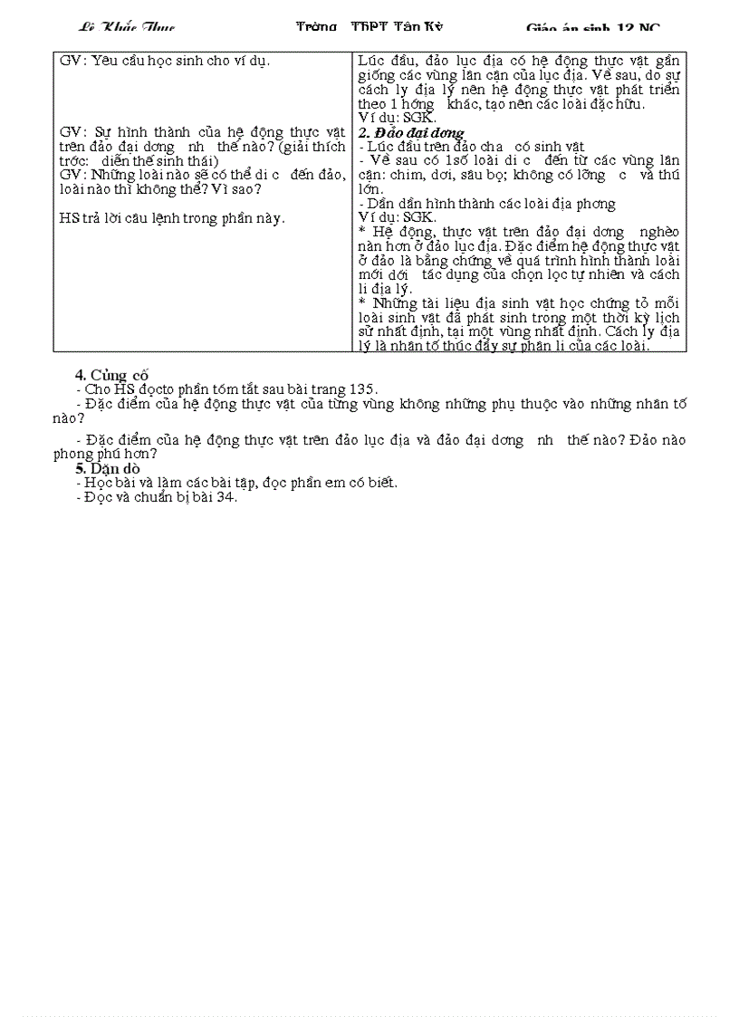 image for page Tiết 34 Sinh hoc 12 NC