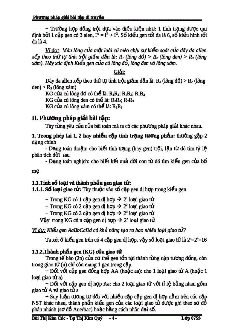 image for page Tìm hiểu các bước giải bài toán về lai