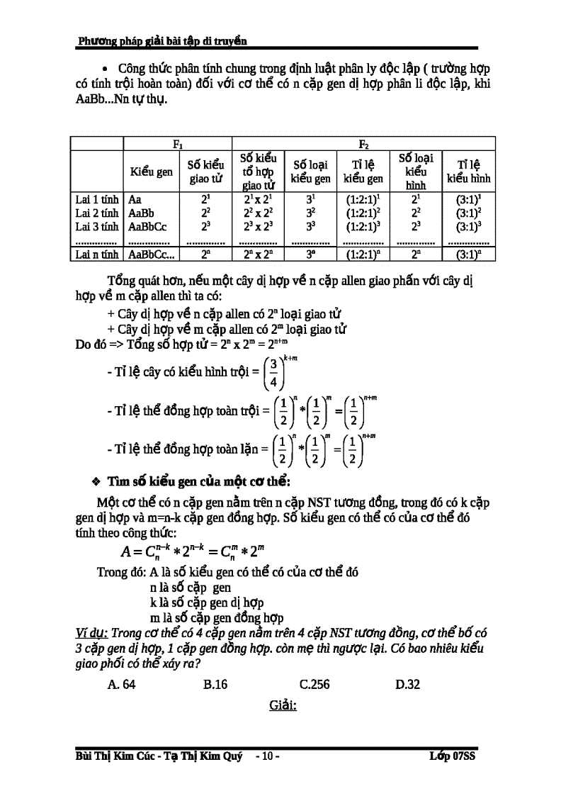image for page Tìm hiểu các bước giải bài toán về lai
