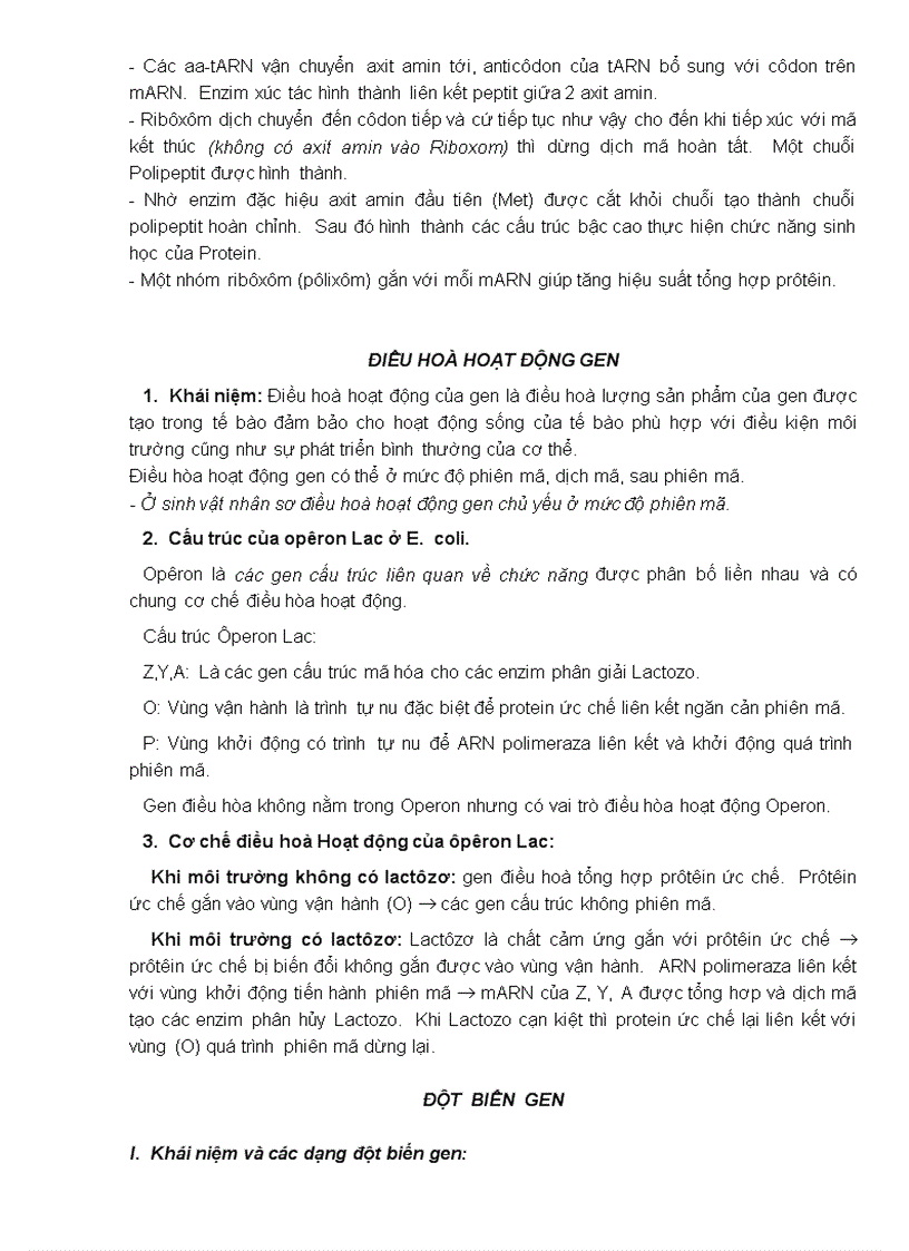 image for page Tóm tắt ôn thi tốt nghiệp môn sinh 12 ban cơ bản đẫ chỉnh sửa hoàn thiện