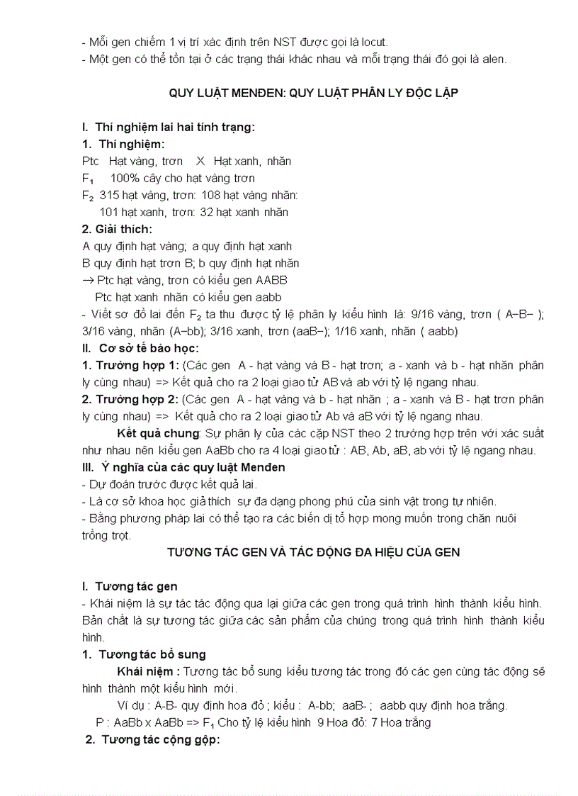 image for page Tóm tắt ôn thi tốt nghiệp môn sinh 12 ban cơ bản đẫ chỉnh sửa hoàn thiện